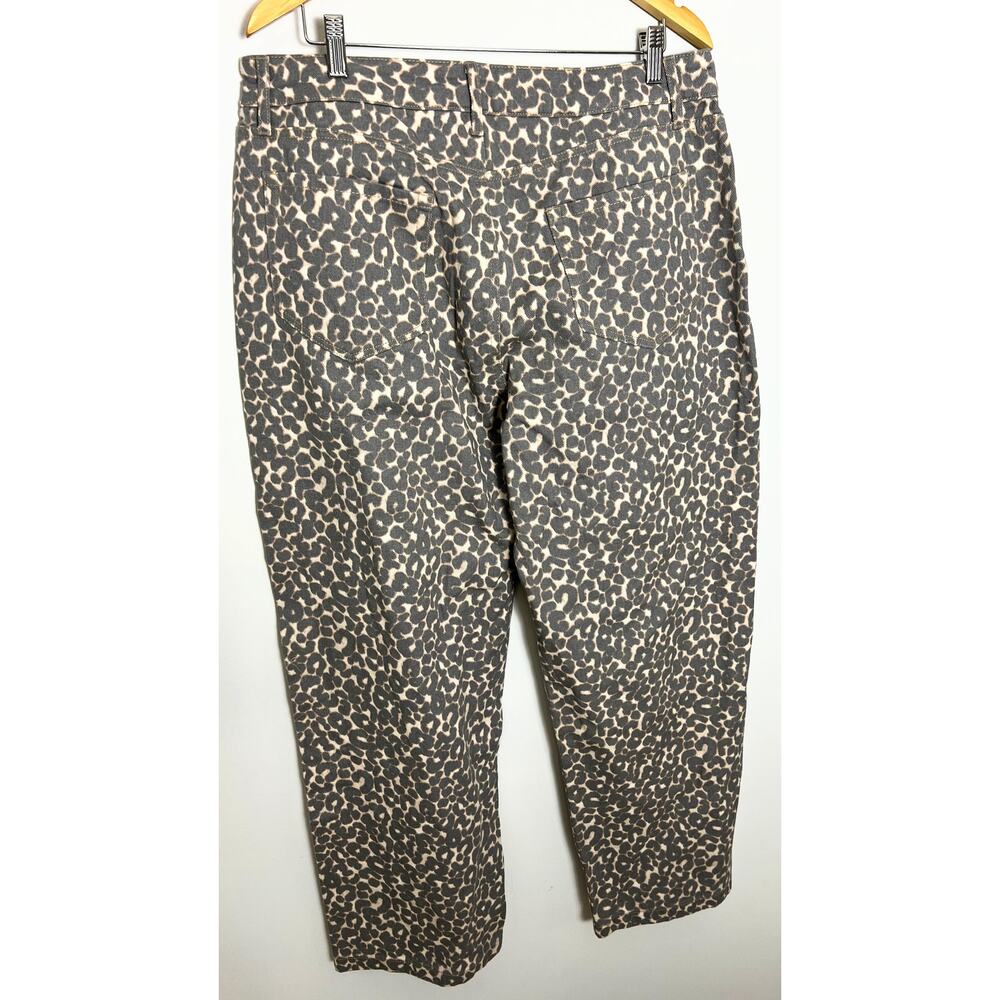 Brown Leopard Print 90s Relaxed Straight Jeans Wild Fable Size XL - Picture 5 of 5